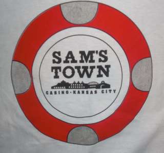 Sams Town Gambling Hall Casino Kansas City T Shirt L  