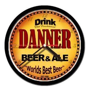  DANNER beer ale wall clock 