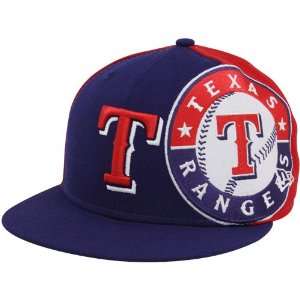   Rangers Royal Blue Red Side Fill 59FIFTY Fitted Hat
