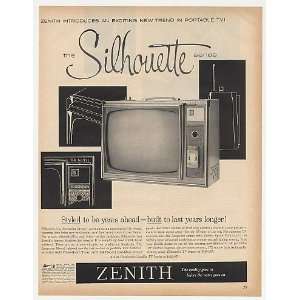   Zenith Silhouette Acapulco Model TV Television Print Ad Home