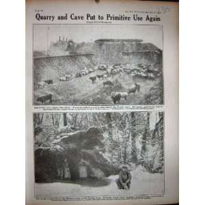    1918 WW1 Cattle Quarry French Army Food Rheims Cave