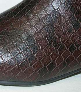 Farylrobin Dark Brown Leather Tall Boots Woman Size 7  