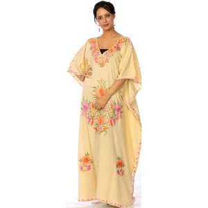   Kaftan from Kashmir with Ari Embroidery   Pure Cotton 