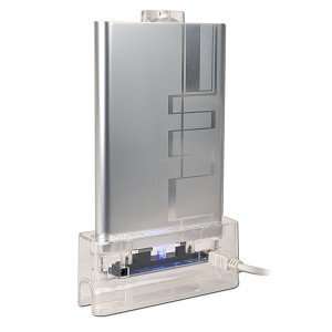   Drive Enclosure w/One Touch Backup & Docking Cradle (Silver) Supports