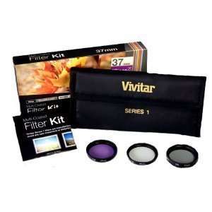  Vivitar 72mm Multi Coated 3 Piece Filter Kit UV CPL FLD 