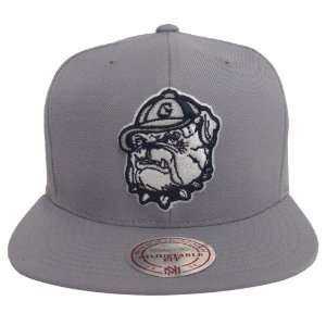   Hoyas Logo Wool Mitchell & Ness Snapback Cap Hat Grey: Everything Else