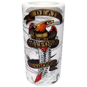   Ed Hardy Candle 4 by 8 Hurricane Death Before Dishonor: Home & Kitchen