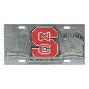  North Carolina St Wolfpack License Plate 3D Sports 
