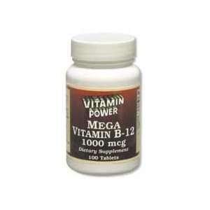   100 1000mcg Vitamin B12 Tablets per Bottle (5 Pack) 