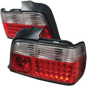 Redlines TL BE3692 4D LED RC Red/Clear Medium LED Tail Light for BMW 