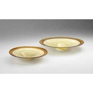   Winnipeg Glass Plate (Set of 2 Piece), Decorative Glass Plate Set (2
