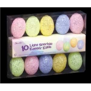  Sparkle Easter Egg Light Set   10 Light NEW: Everything 