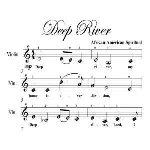 Deep River Easy Violin Sheet Music Christian  Books