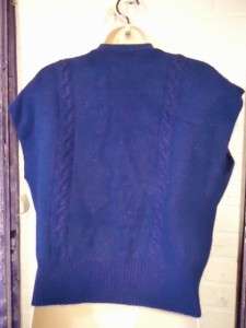 NWT Royal Blue Sweater Vest ~ ROBERT SCOTT LTD ~ Size 38 M  