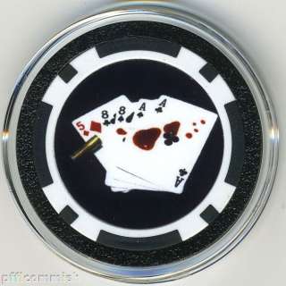 Dead Mans Hand Poker Chip Card Guard Cover Protector  