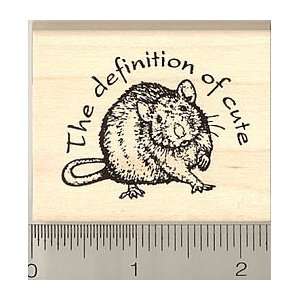    Rat Rubber Stamp, The Definition of Cute Arts, Crafts & Sewing