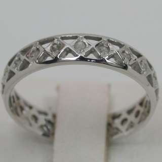 25 CARATS 14K SOLID WHITE GOLD NATURAL WHITE DIAMOND ETERNITY BAND 