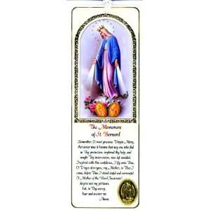  Our Lady of the Miraculous Help Bookmark   Memorare to St 