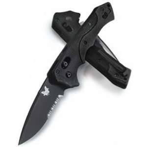  Benchmade Mini Rukus AXIS Assisted 3.4 Black Combo Blade 