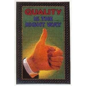  Quality Safety Floormat   Quality Thumbs Up   3 x 5 