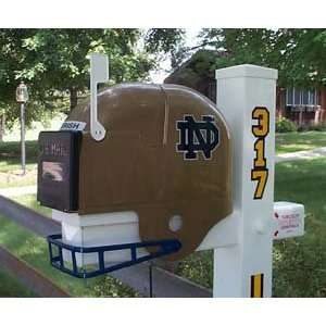  Notre Dame Irish Helmet Mailbox