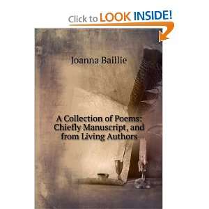   , chiefly manuscript, and from living authors. Joanna Baillie Books