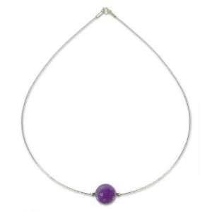   and Purple Amethyst Pendant Necklace, Rotations 19 L: Jewelry