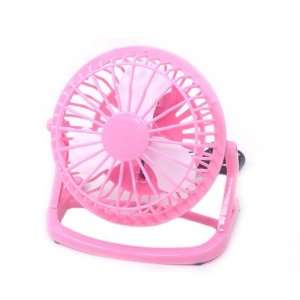  Super Mute Rotated 360 Degrees Usb Fan Pink