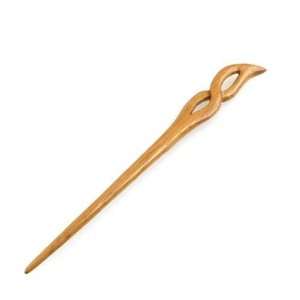  Crystalmood Handmade Peach Wood Carved Hair Stick Willow 