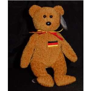  TY Beanie Baby   GERMANIA the Bear (German Exclusive) *1st 