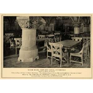  1917 Ad Rookwood Pottery Co. Fort Pitt Hotel Decor 