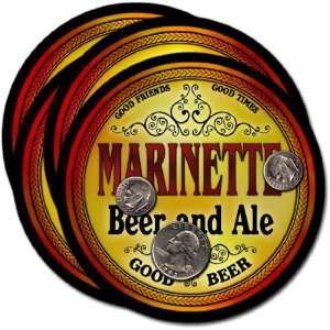  Marinette , WI Beer & Ale Coasters   4pk 