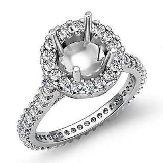   online 1 5ct round diamond semi mount engagement ring platinum 950 95