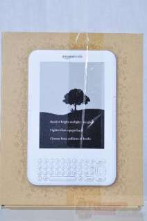 Kindle 6 Wireless Reading Device w/ Keyboard, Wi Fi + 3G   White 