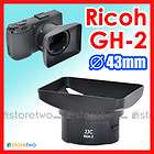   & Adapter 43mm Filter Mount for Ricoh GR Digital IV III GW 2 as GH 2