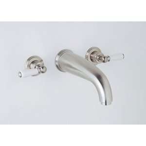 Perrin & Rowe English Bronze Wall Mounted Tub Set with Metal Lever 