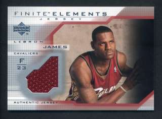 2003 04 UD Finite Elements Jersey LeBron James Rc  