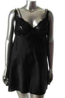 Morgan & Co NEW Plus Size Babydoll Black Lace Trim 2X  