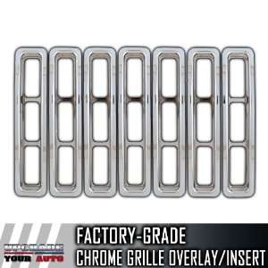  1997 2006 Jeep Wrangler Chrome Grille Overlay Inserts 