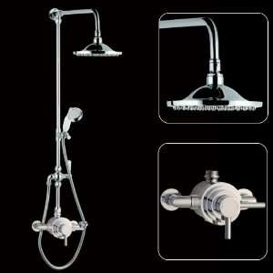  Dual Exposed Thermostatic Shower Valve With Grand Riser Rail Kit 