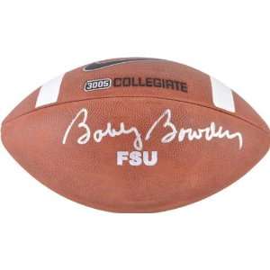  Bobby Bowden Autographed Football  Details Nike Game 