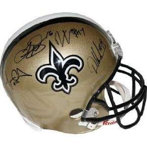 Robert Meachem Signed Helmet   Replica   Autographed NFL Helmets