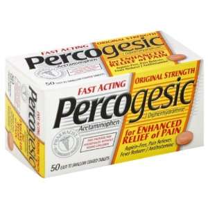 Percogesic Acetaminophen/Diphenhydramine, Original Strength, Coated 