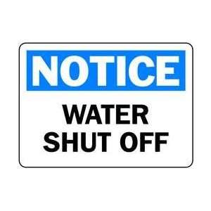  Sign,10x14,water Shut Off   REGUSAFE 