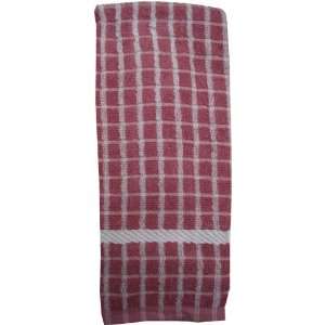 Dish Towels  Kitchen Style Terry Dish Towels   Pink 