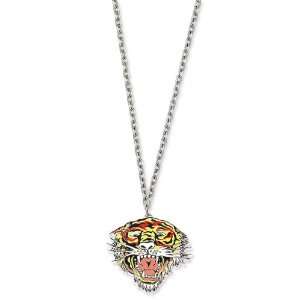  Ed Hardy Roaring Tiger Painted Necklace EHF110 Jewelry
