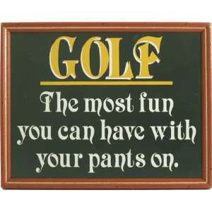  Golf The Most Fun Framed Sign