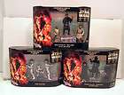 set of 9 star wars revenge of sith dvd collection figures 3 boxes mib 
