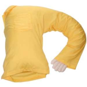  Deluxe Comfort Boyfriend Body Pillow, Yellow and White 