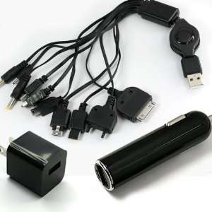  [Aftermarket Product] Black Retractable 10In1 USB Cable 